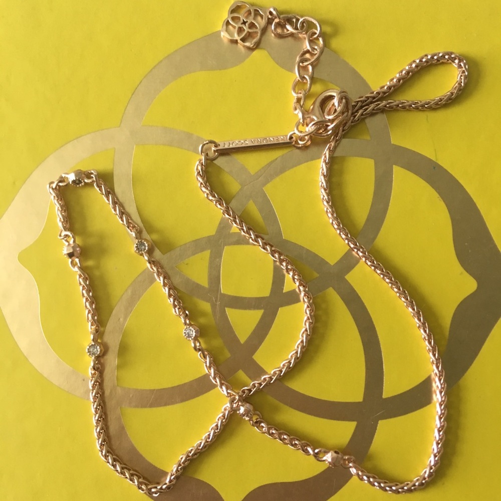 Rose gold KS chain with Crystals